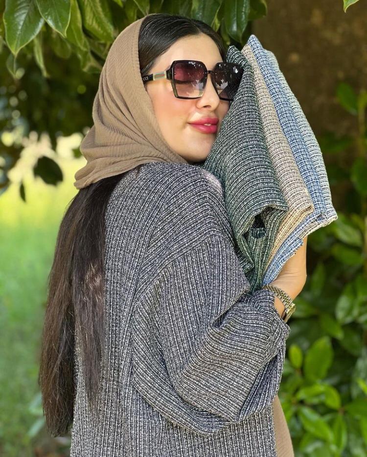 مانتو زنانه شانل آستين پفي كد 81466 - Image 10