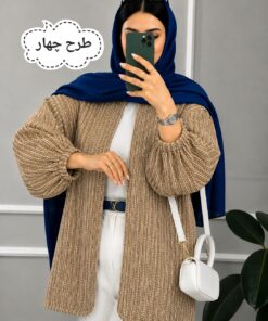 مانتو زنانه شانل آستين پفي كد 81466 - Image 6